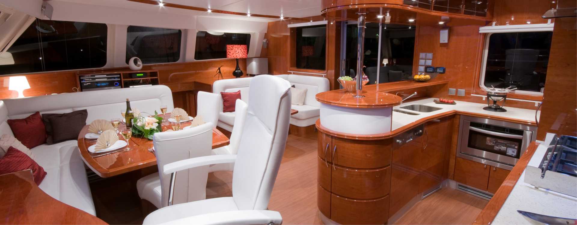 Luxury of crewed yacht